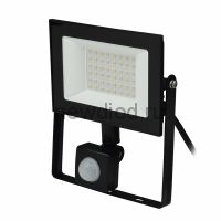 Прожектор светодиодный ULF-F62-50W/6500K SENSOR IP54 200-240В BLACK с дд и освещ 6500К корпус черный