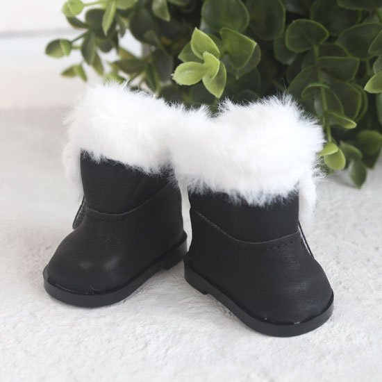 Обувь для кукол - Сапожки угги черные на замочке, 5,5 см.