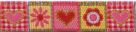 фото Тесьма декоративная жаккардовая  SAFISA Spiral Сердечки и цветочки 20 мм. разные цвета Испания 9178.20.01