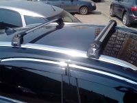 Багажник на крышу Lexus NX, Turtle Air 2, аэродинамические дуги на интегрированные рейлинги (серебристый цвет)