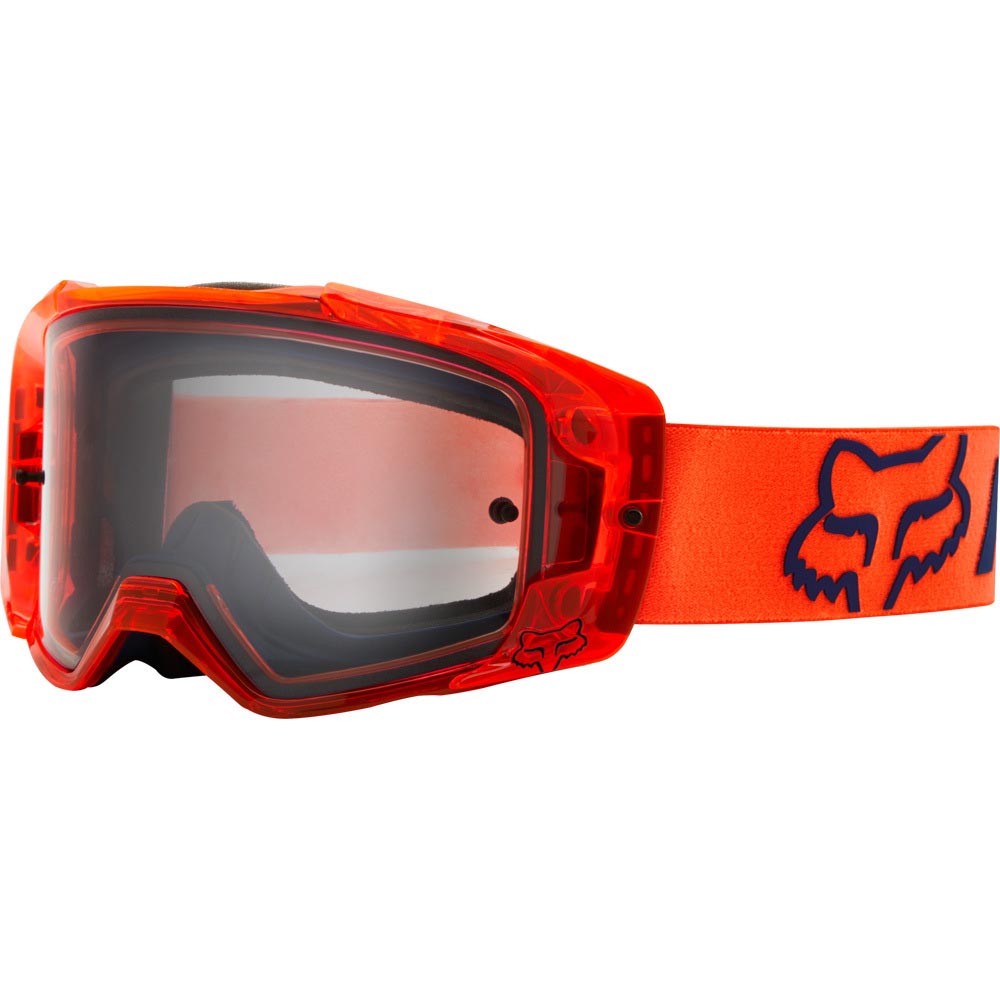 Fox Vue Mach One Fluorescent Orange очки для мотокросса и эндуро