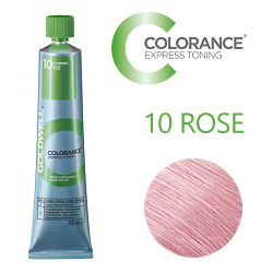 Goldwell Colorance Express Toning 10 ROSE - Тонирующая крем-краска Розовый блонд 60 мл