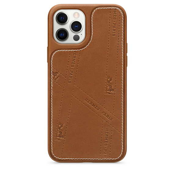 Чехол Hermès Bolduc Leather Case with MagSafe for iPhone 12 Pro
