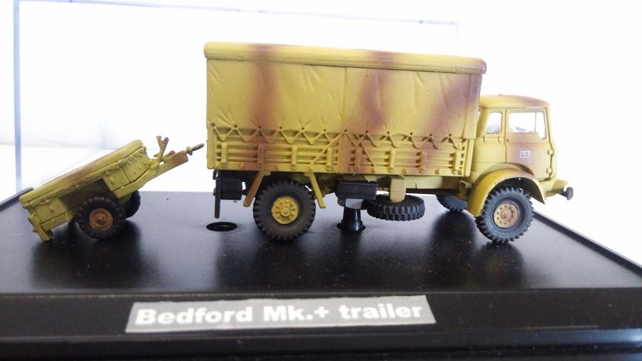 Британский военный грузовик Bedford Mk.+trailer (1/72)