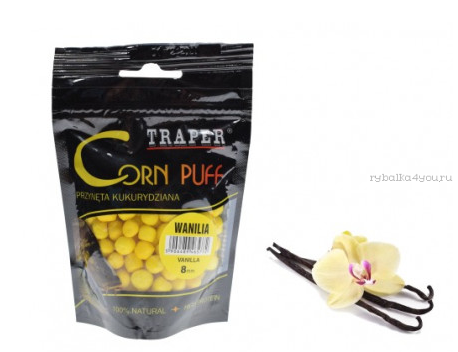 Corn puff 8мм/20гр Vanilla TRAPER (Трапер) Кукуруза воздушная ваниль