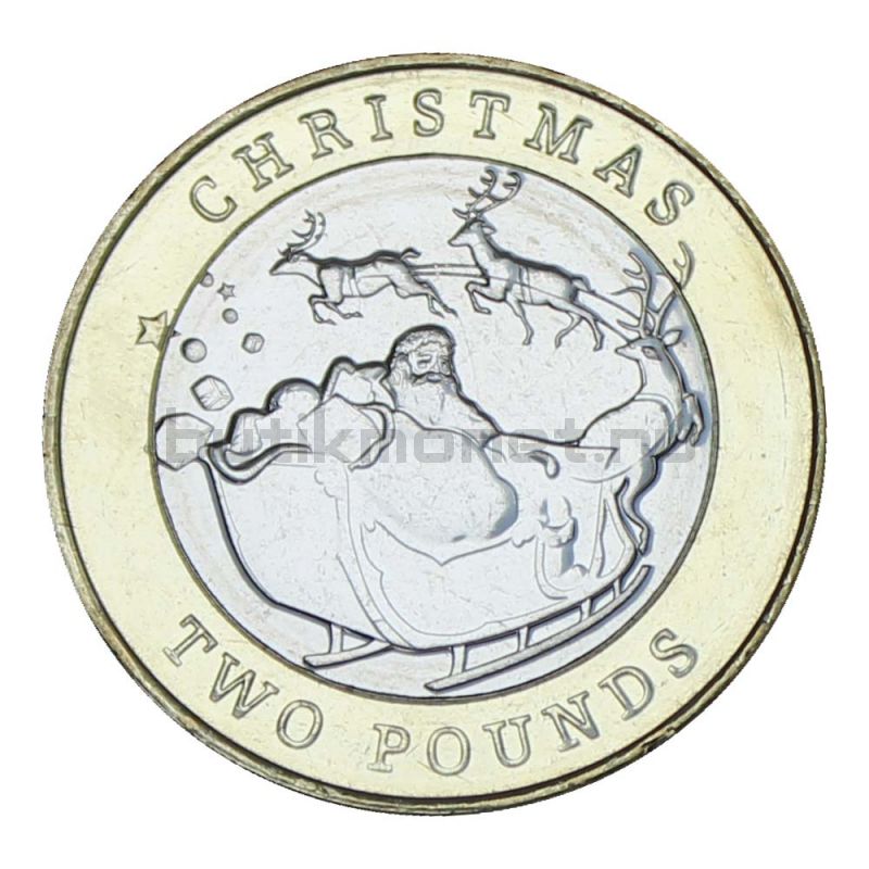 2 фунта 2020 Гибралтар Рождество