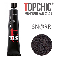 Goldwell Topchic 5N@RR - Стойкая краска для волос Cветло-коричневый с интенсивно-медным сиянием 60 мл