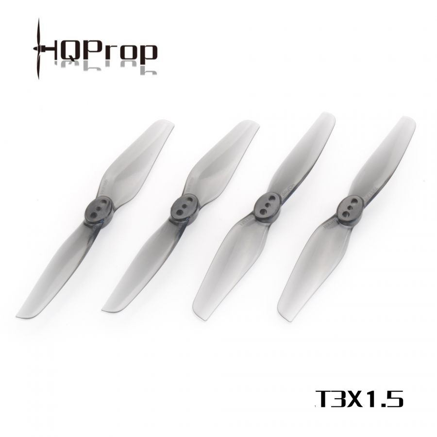 HQ Durable Prop T3X1.5 Grey (2CW+2CCW)-Poly Carbonate