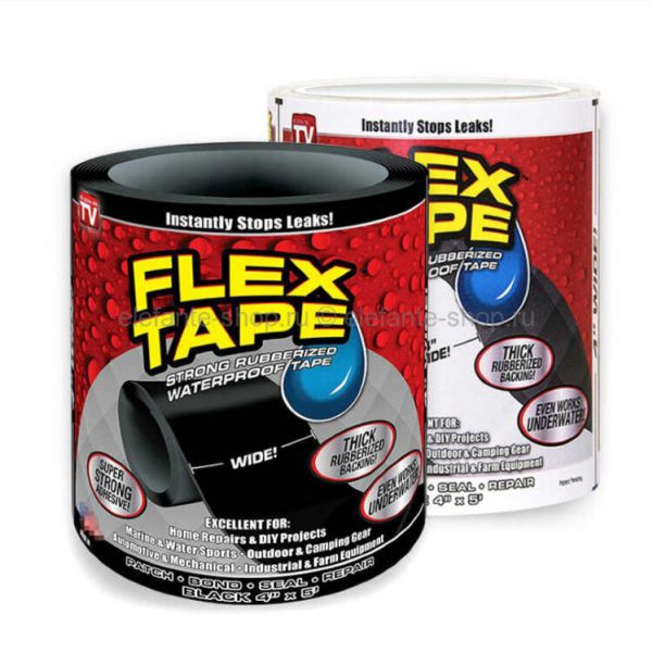 Сверхсильная клейкая лента Flex Tape 4" (10х152 см)
