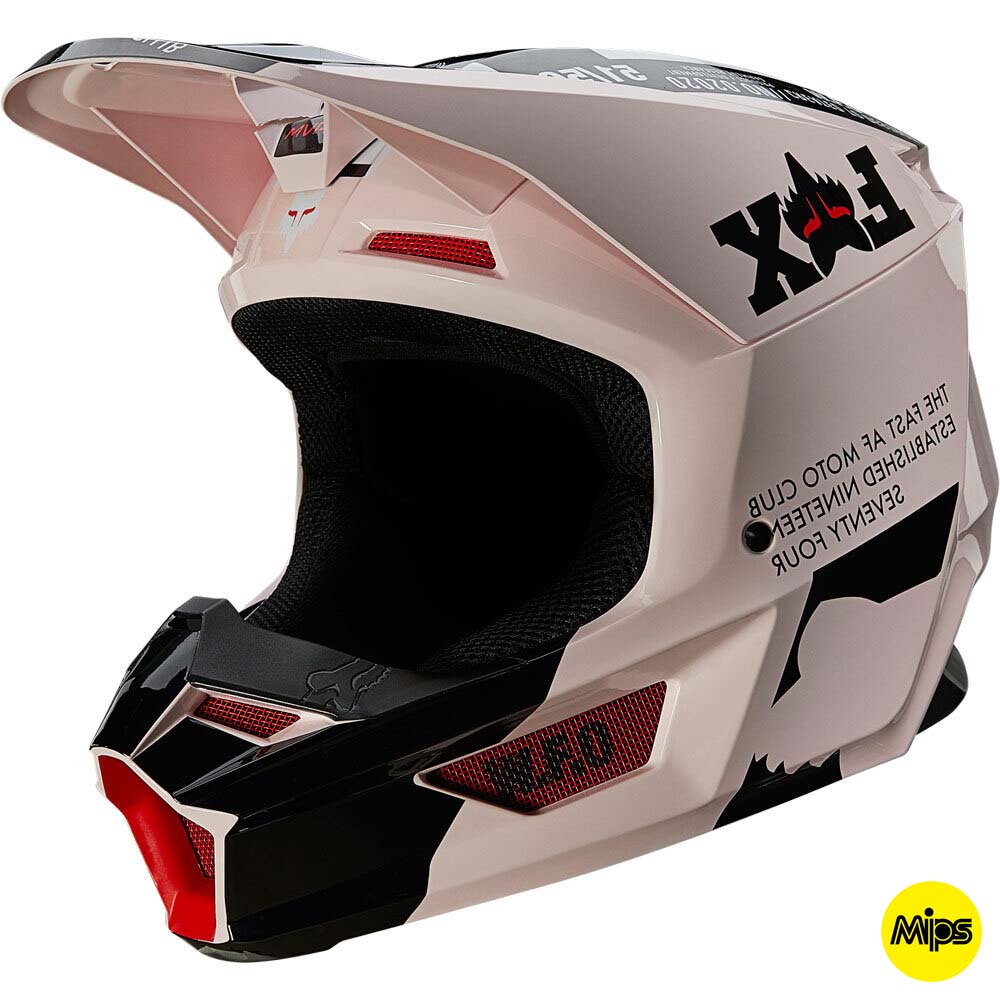 Fox 2021 V1 Illmatic Pale Pink (MIPS) шлем внедорожный