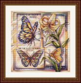 "Butterflies". Digital cross stitch pattern.
