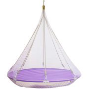 Подвесной мега гамак кровать для дачи фиолетовый
