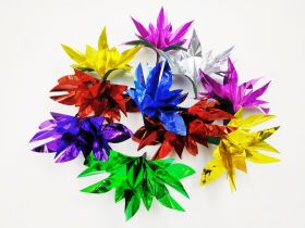 Цветы из ниоткуда - 10 шт (металлизированная бумага)
