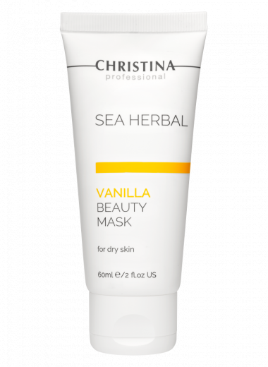 Ванильная маска красоты на основе морских трав для сухой кожи Ваниль для лица Christina (Кристина) 60 мл