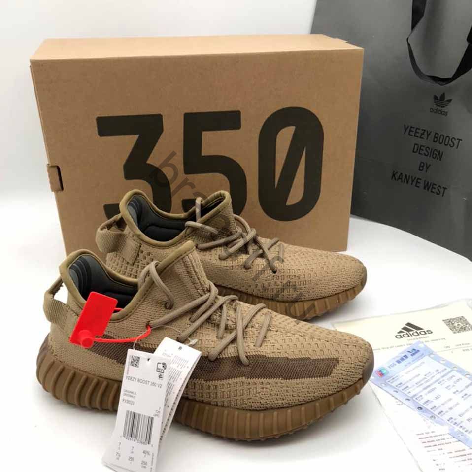 Брендовые мужские текстильные кроссовки Adidas Yeezy Boost 350 (Адидас Изи  350) купить в интернет магазине в Москве