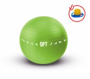 Гимнастический мяч 65 см для коммерческого использования зеленый с насосом FT-GBPRO-65GN