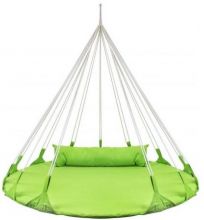 Качели-гнездо BabyGrad круглые с подушкой Милано 140 см зеленый