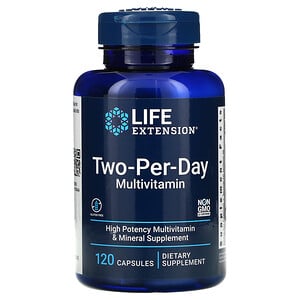 Life Extension, Мультивитамины Two-Per-Day, 120 капсул