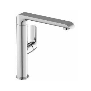 Смеситель для умывальника без донного клапана с поворотным изливом Ravak Flat FL 016.00, X070125