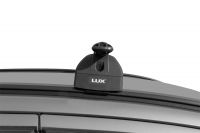 Багажник на крышу Lifan X70 2017-..., Lux, аэродинамические дуги (53 мм) на интегрированные рейлинги