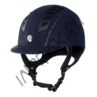 Шлем для верховой езды EQ3 Синяя Замша