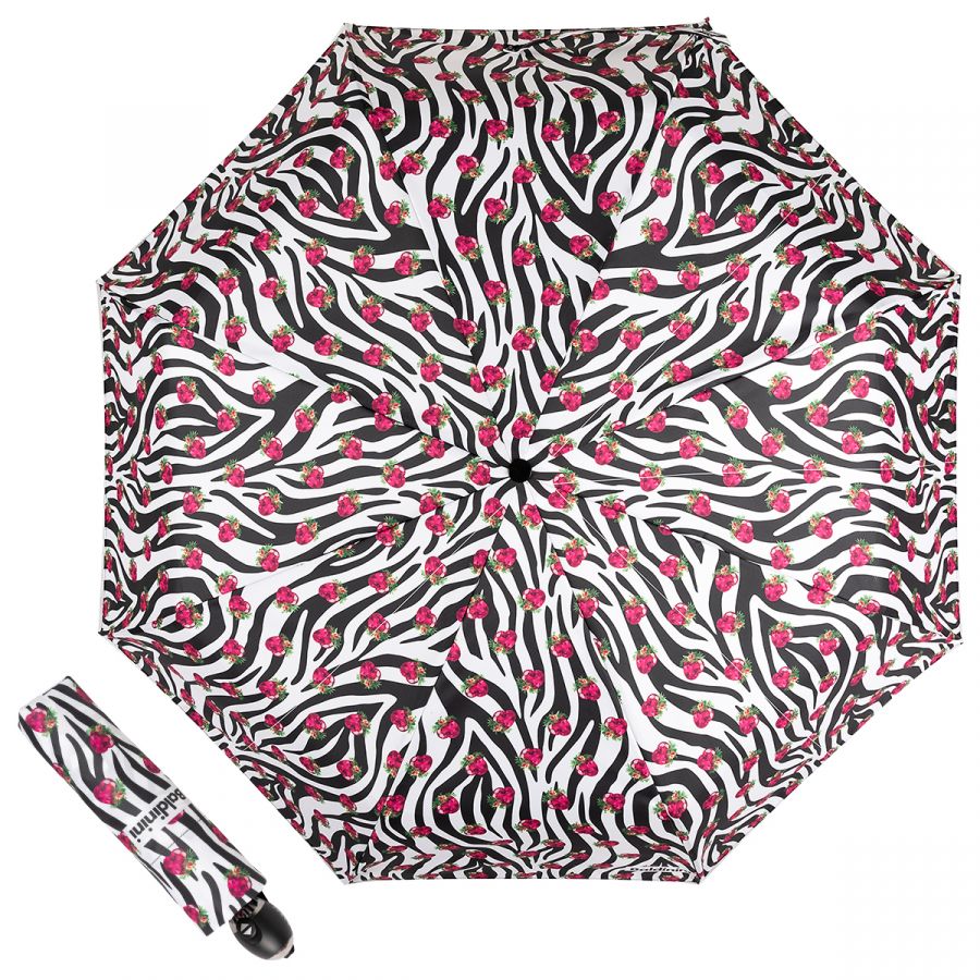 Зонт складной Baldinini 48-OC Zebra Hearts