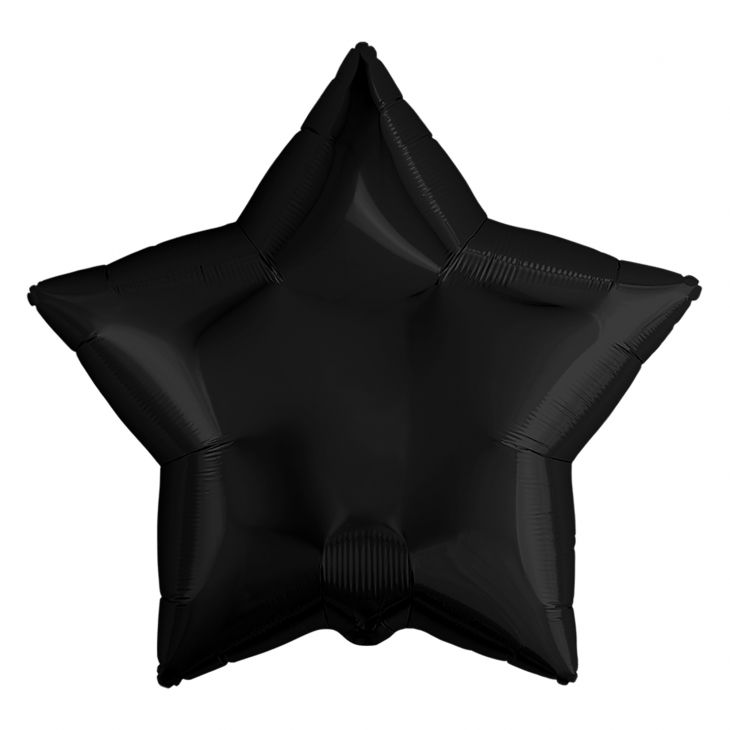Шар (32''/81 см) Звезда, черный