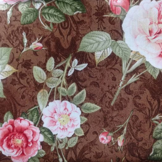 Ткань Rosehill Розовый Сад Quilting Treasures США  отрез 50 см х 55 см (24765)
