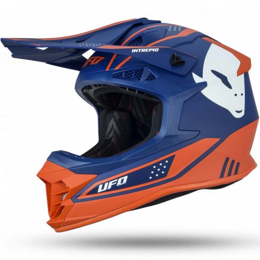 UFO Intrepid Helmet Blue/Orange шлем для мотокросса, сине-оранжевый