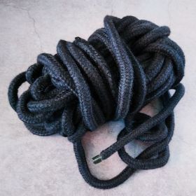 Верёвка х/б мягкая - чёрная (1 метр)
