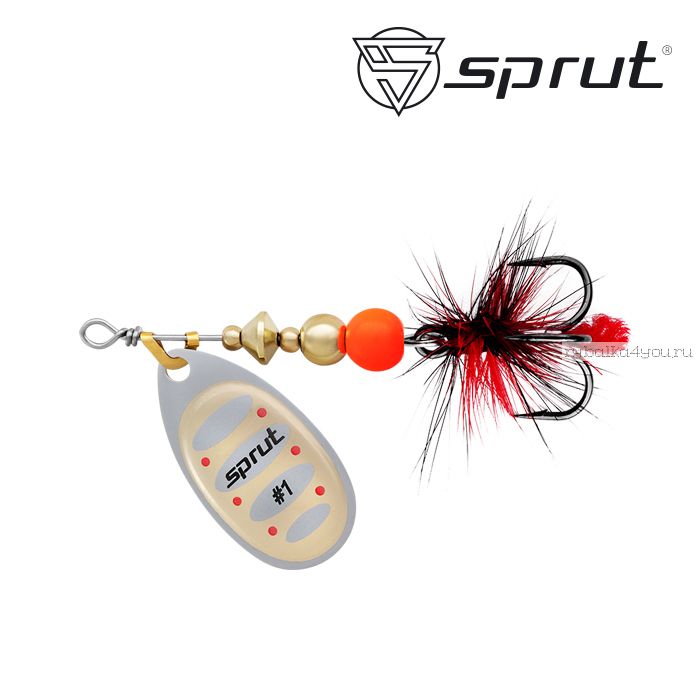 Блесна Вращающаяся "Sprut" Alba Ball System Spinner #1 (3,5g/PTG)