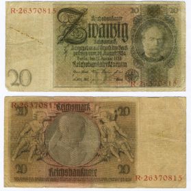 Германия - Германия 20 марок 1929 год (Веймарская республика)