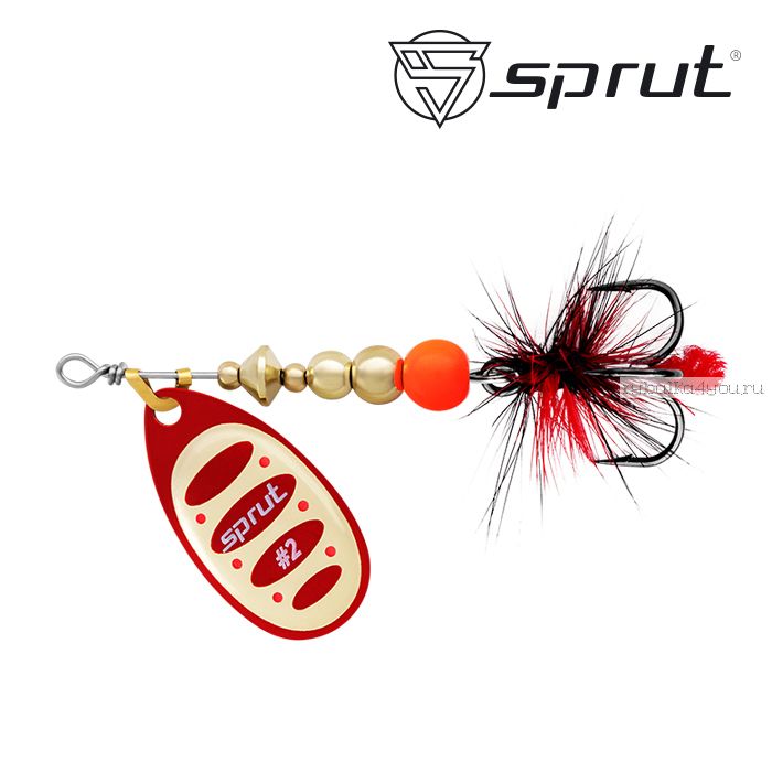 Блесна Вращающаяся "Sprut" Alba Ball System Spinner #2 (5,5g/RG)