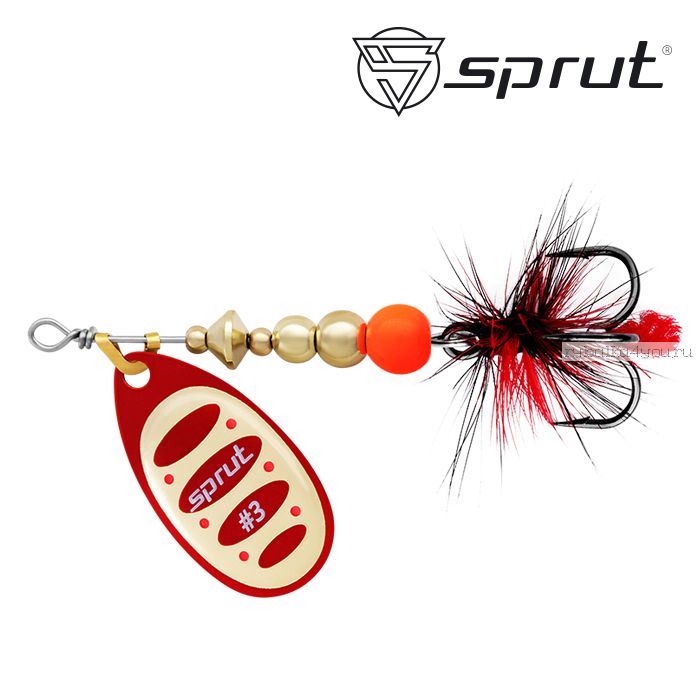 Блесна Вращающаяся "Sprut" Alba Ball System Spinner #3 (7g/RG)