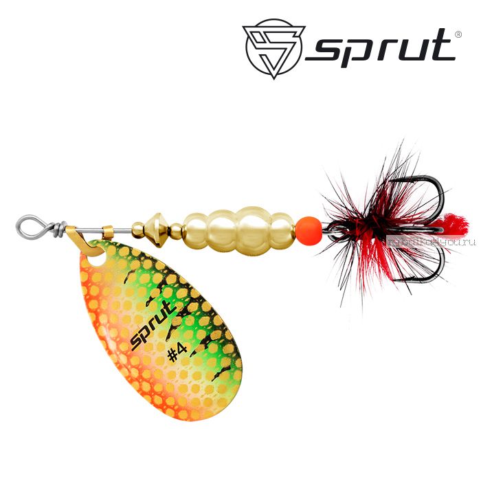 Блесна Вращающаяся "Sprut" Alba Ball System Spinner #4 (12,5g/GP)