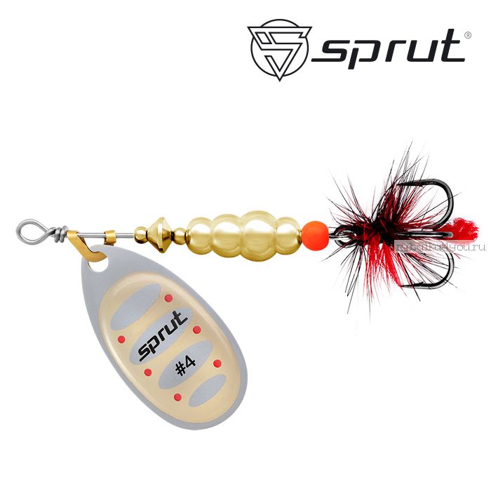 Блесна Вращающаяся "Sprut" Alba Ball System Spinner #4 (12,5g/PTG)