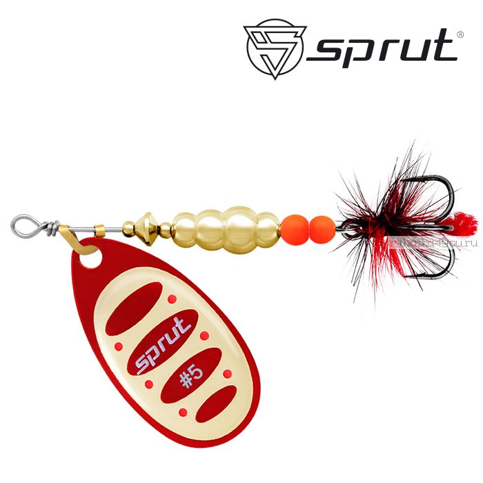 Блесна Вращающаяся "Sprut" Alba Ball System Spinner #5 (19g/RG)