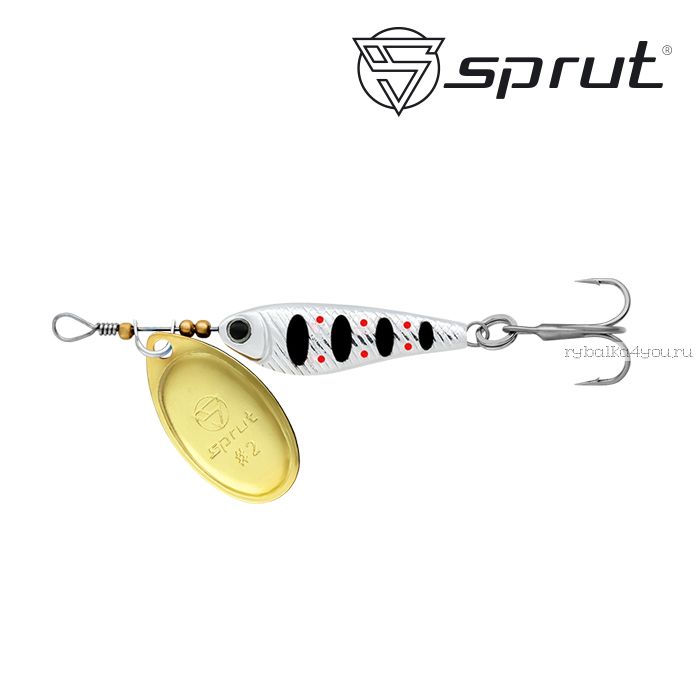 Блесна Вращающаяся "Sprut" Alpina Classic Spinner #2 (9g/ STR-G)