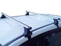 Багажник на крышу Kia Cerato BD 2018-..., Атлант, аэродинамические дуги Эконом, опора Е