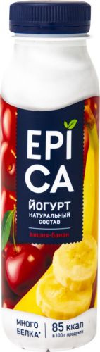 Йогурт питьевой Epica Вишня - банан 2.5% 260г