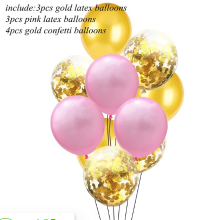 Цветные латексные шары воздушные шары с конфетти 9