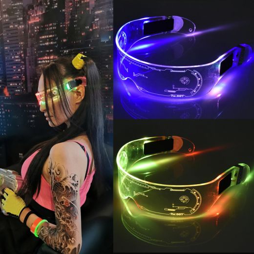 Светодиодные очки PALMEXX Cyberpunk Style, стильный аксессуар для вечеринок и дискотек