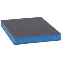 Р800 Siasponge flax pad Абразивная губка двусторонняя 98х120х13 мм, (Синяя)