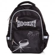 Рюкзак школьный Hatber Soft 37 х 28 х 17, для мальчика Hockey, чёрный