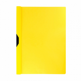 Папка-клип пластиковая ErichKrause® Clipfile, A4, желтый (в пакете по 12 шт.) (арт. 14875)