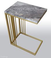 Столик, marble side table, мрамор Arabescato Orobico