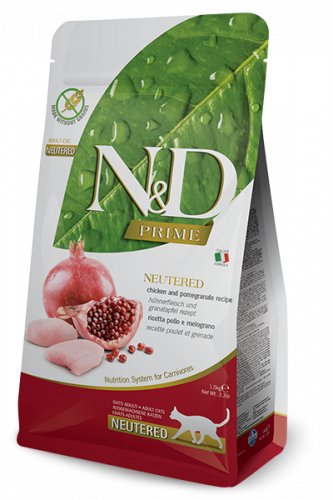 N&D Cat Chicken & Pomegranate Neutered Adult (НД курица и гранат беззерновой для стерилизованных кошек)