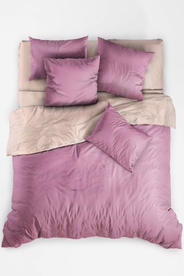 Поплин 2-х спальный с евро [в ассортименте] Лиловая сказка постельное белье