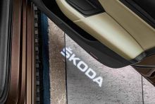 Проекция логотипа SKODA, в передние двери, Оригинал