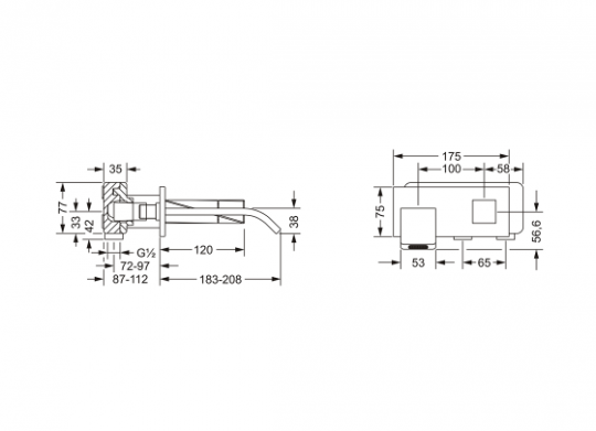 Прогрессивный смеситель смеситель для раковины Jorger TURN 623.20.360 схема 1